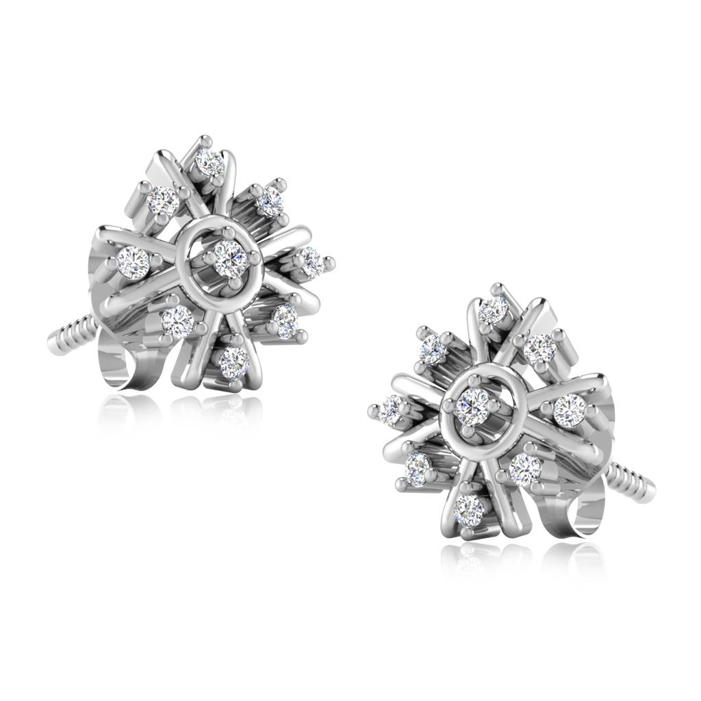 Iski Uski 925 Sterling Silver Arista Stud Earrings