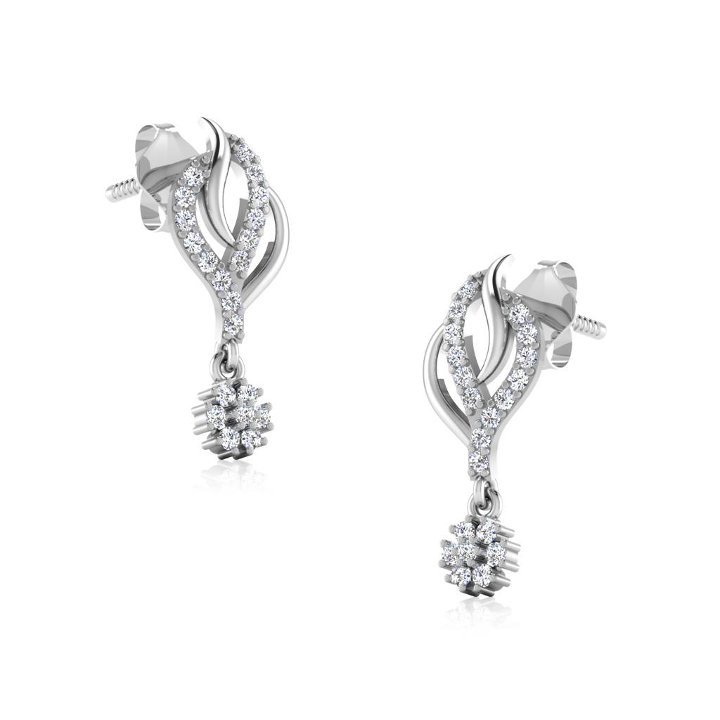 Iski Uski 925 Sterling Silver Baghyawati Dangler Earrings