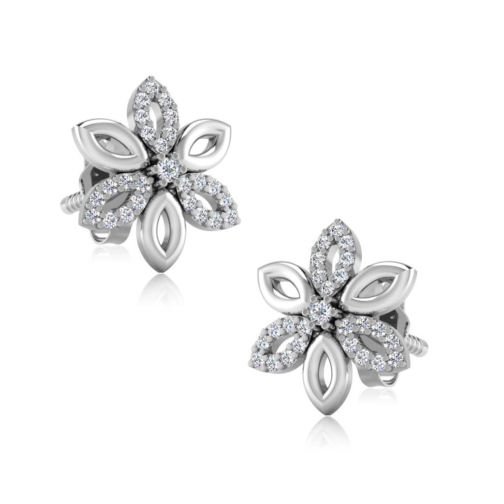 Iski Uski 925 Sterling Silver Bina Stud Earrings