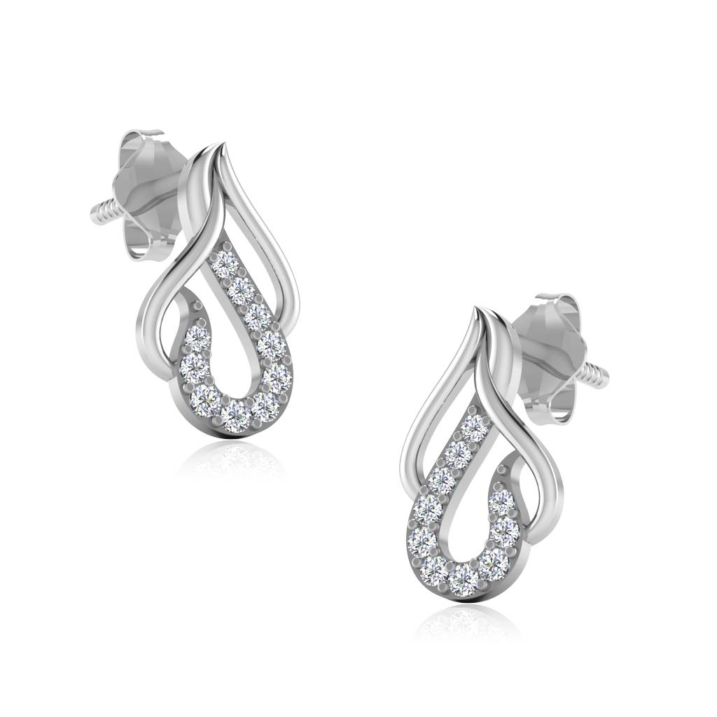 Iski Uski 925 Sterling Silver Chakrika Stud Earrings