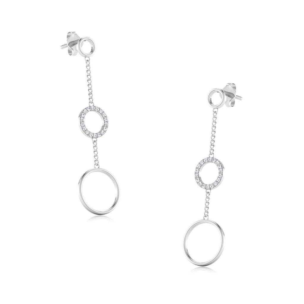 Iski Uski 925 Sterling Silver Ekiya Dangler Earrings