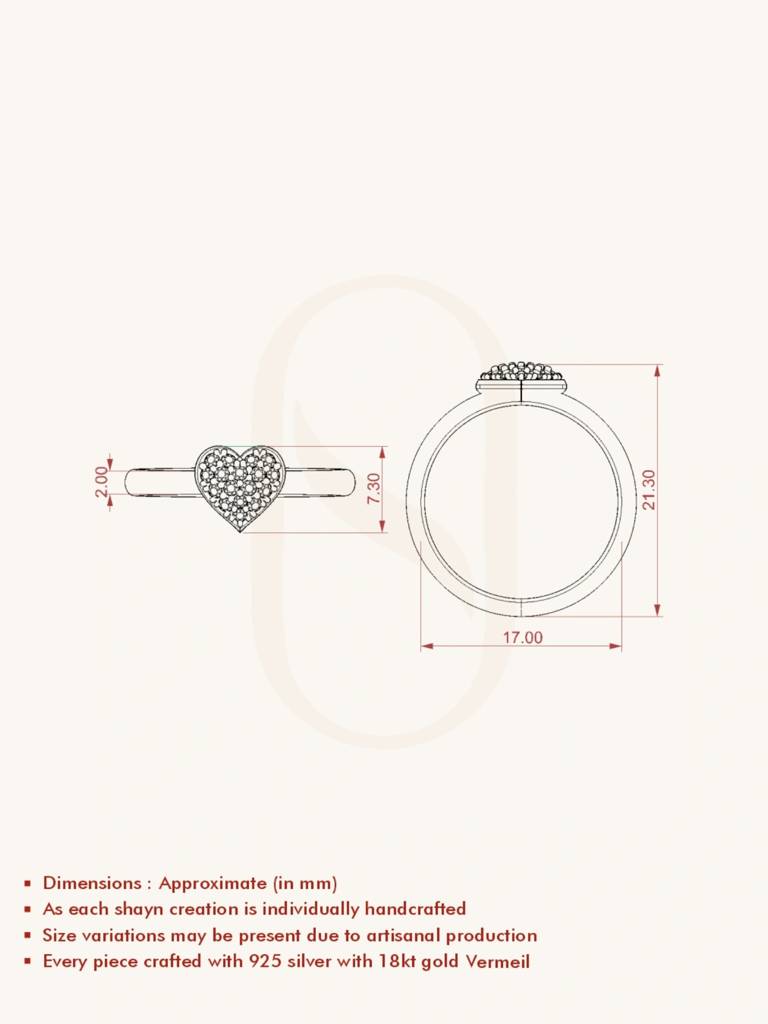 Full Sparkle Band Ring 925 Sterling Silver 18Kt Gold Vermeil Jewellery For Women : QA113006Y13