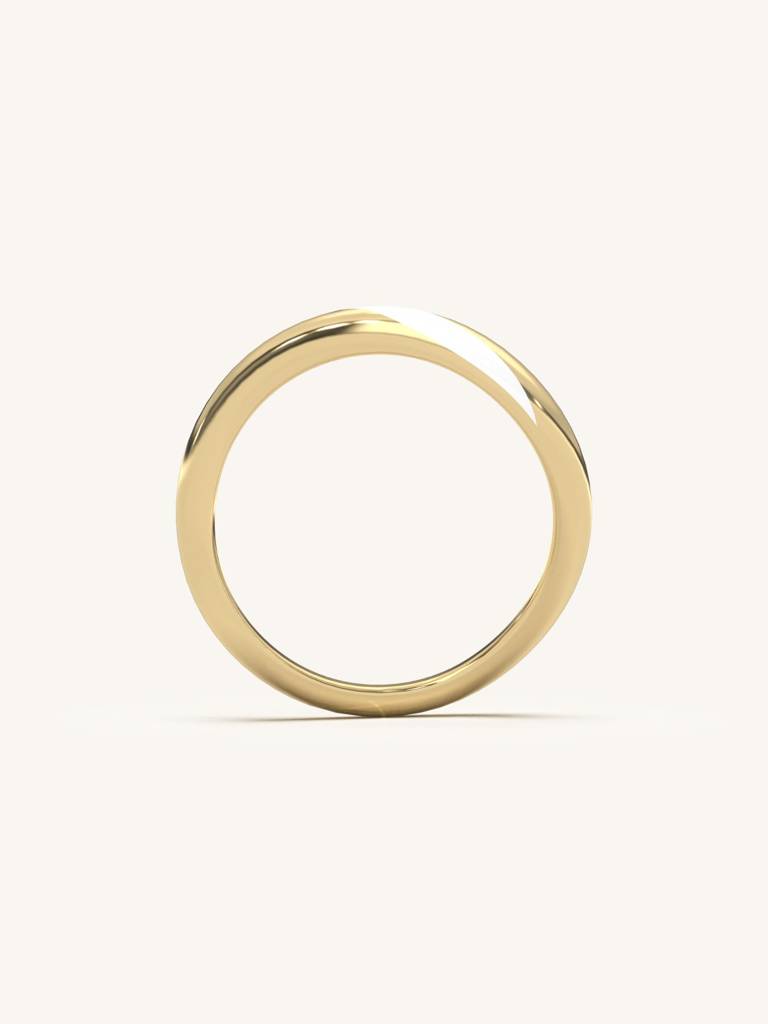 Ceramic Edge Band Ring 925 Sterling Silver 18Kt Gold Vermeil Jewellery For Women : QA122010Y16