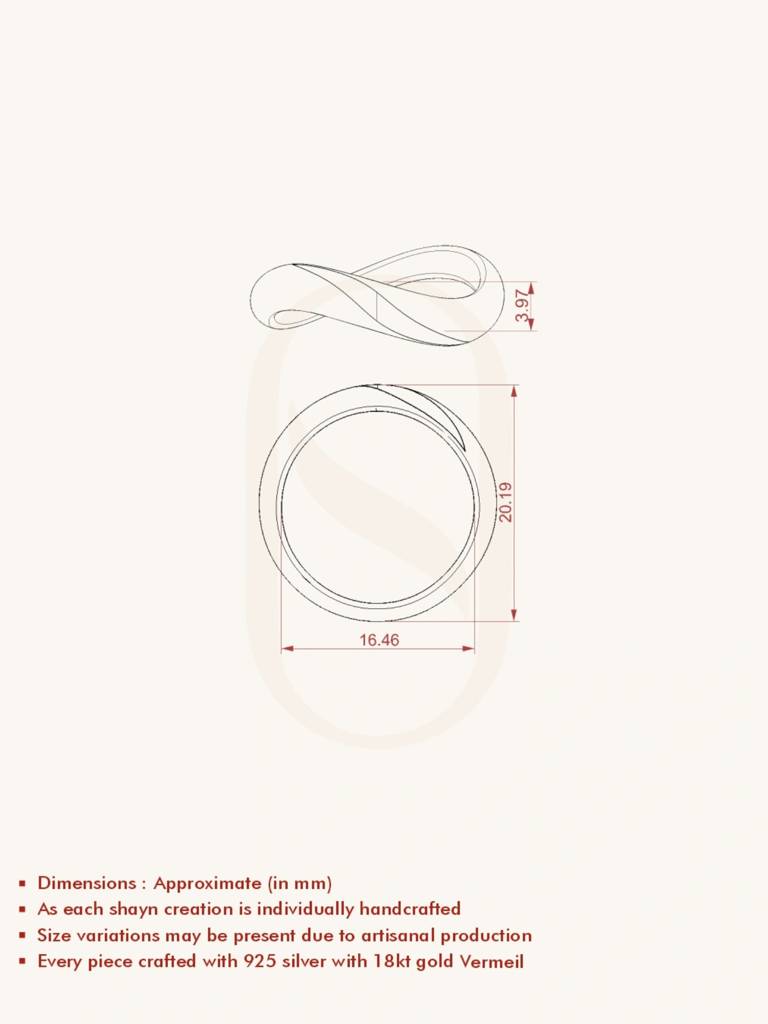 Ceramic Edge Band Ring 925 Sterling Silver 18Kt Gold Vermeil Jewellery For Women : QA122010Y16