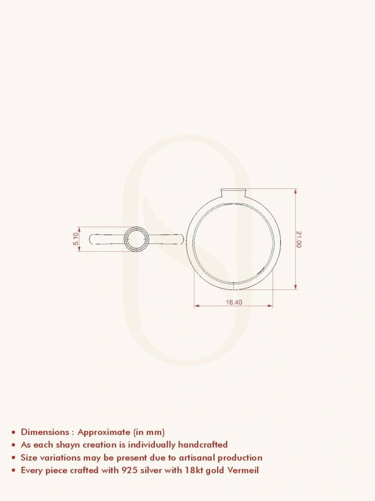 Petite Ruby Band Ring 925 Sterling Silver 18Kt Gold Vermeil Jewellery For Women : QA123007Y16