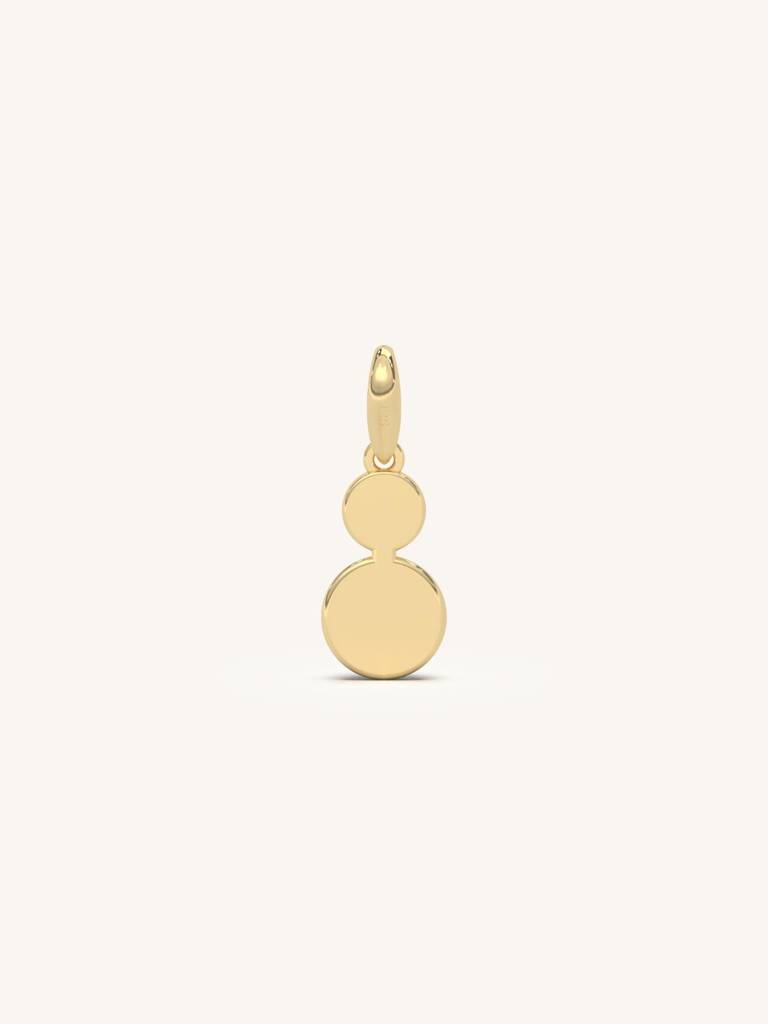 Beaded Drop Pendant 925 Sterling Silver 18Kt Gold Vermeil Jewellery For Women : QC114001_Y