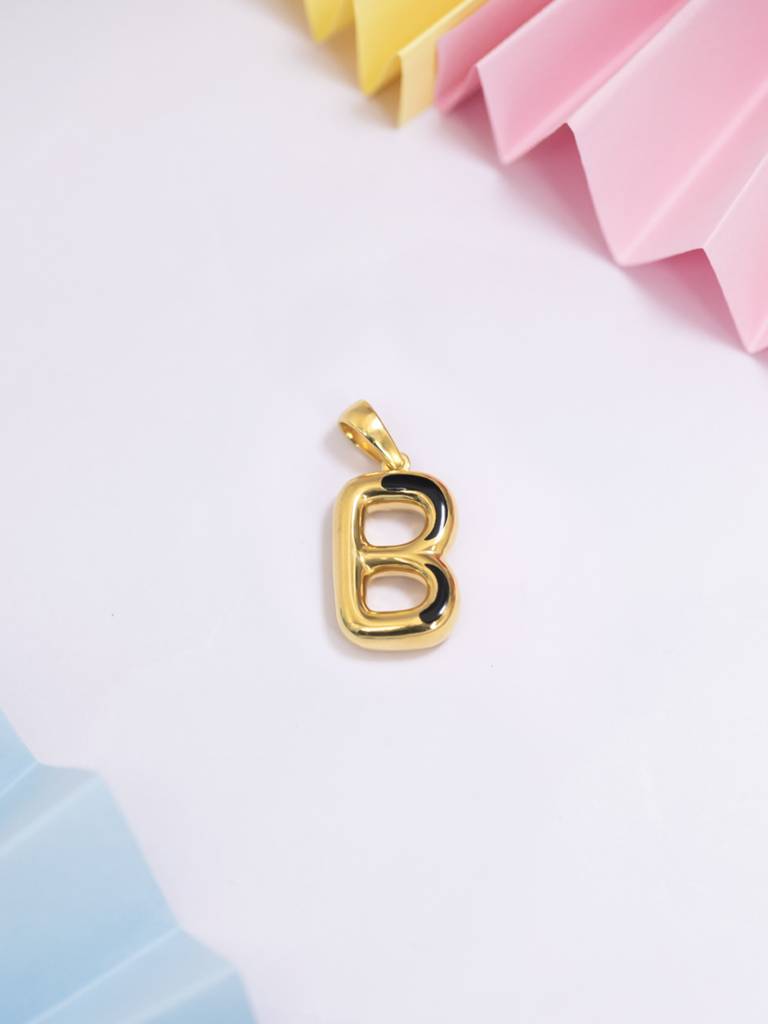 Initial Pendant 925 Sterling Silver 18Kt Gold Vermeil Jewellery For Women : QC120002_Y