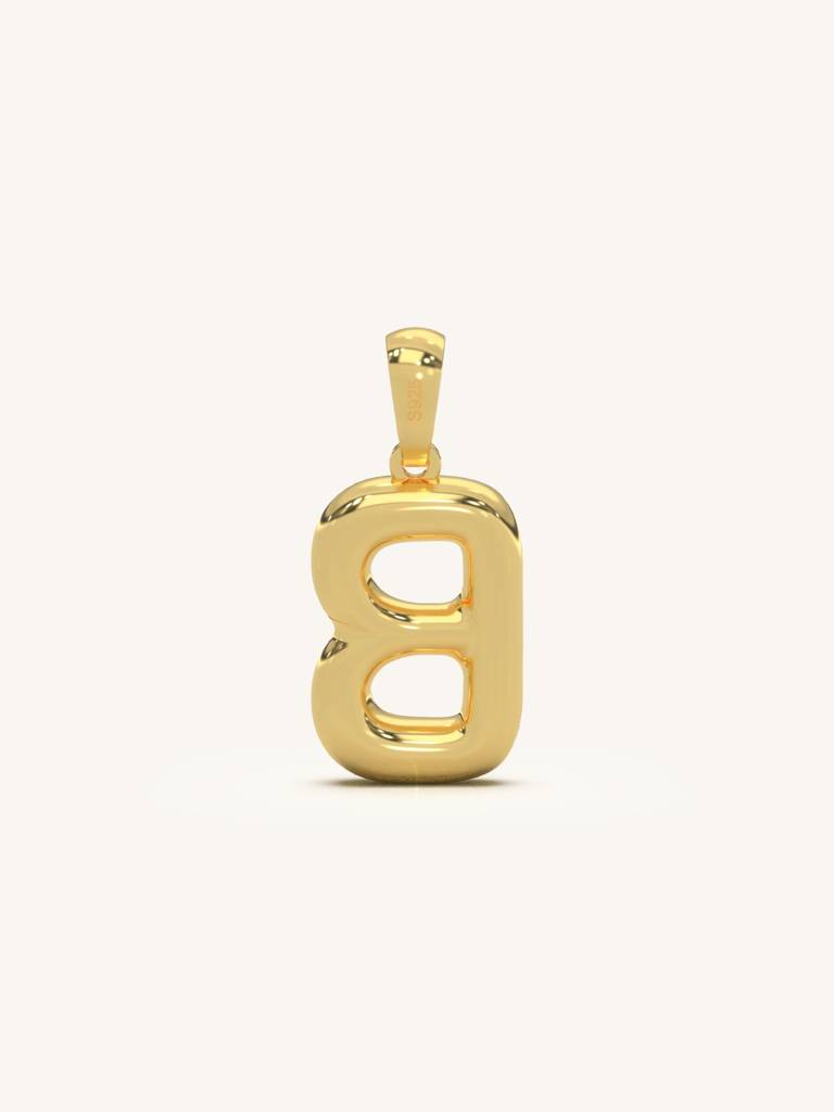 Initial Pendant 925 Sterling Silver 18Kt Gold Vermeil Jewellery For Women : QC120002_Y