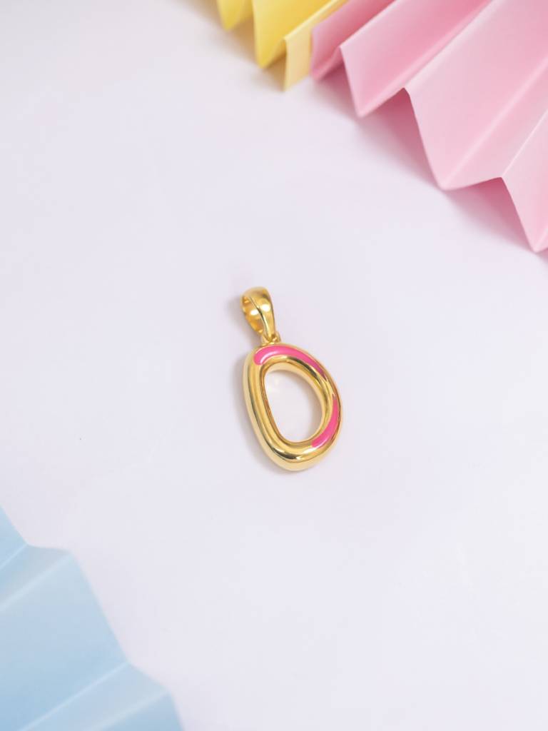 Initial Pendant 925 Sterling Silver 18Kt Gold Vermeil Jewellery For Women : QC120004_Y