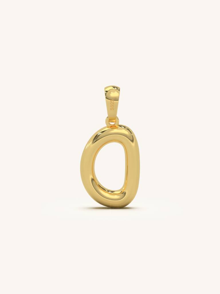 Initial Pendant 925 Sterling Silver 18Kt Gold Vermeil Jewellery For Women : QC120004_Y