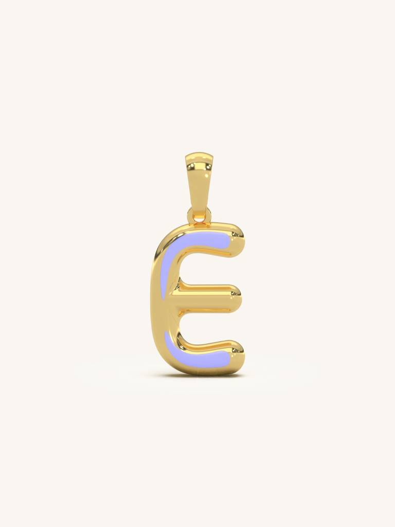 Initial Pendant 925 Sterling Silver 18Kt Gold Vermeil Jewellery For Women : QC120005_Y
