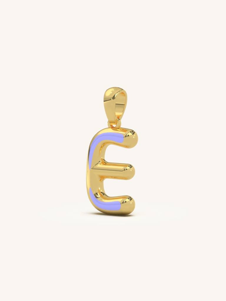 Initial Pendant 925 Sterling Silver 18Kt Gold Vermeil Jewellery For Women : QC120005_Y