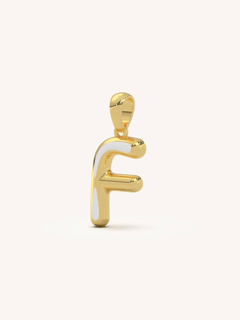 Initial Pendant 925 Sterling Silver 18Kt Gold Vermeil Jewellery For Women : QC120006_Y