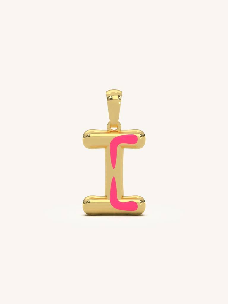 Initial Pendant 925 Sterling Silver 18Kt Gold Vermeil Jewellery For Women : QC120009_Y