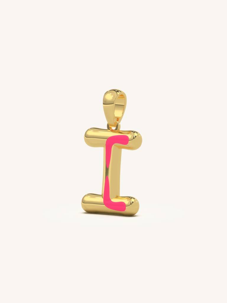 Initial Pendant 925 Sterling Silver 18Kt Gold Vermeil Jewellery For Women : QC120009_Y