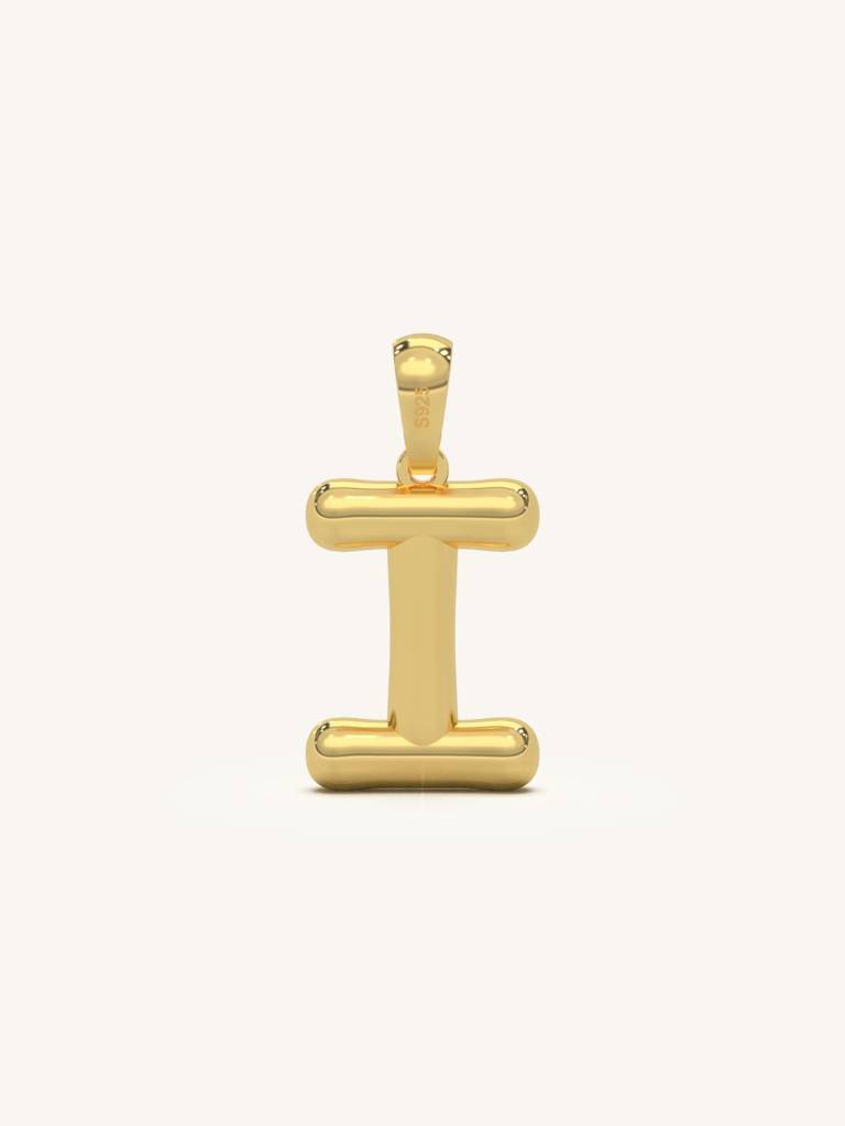 Initial Pendant 925 Sterling Silver 18Kt Gold Vermeil Jewellery For Women : QC120009_Y
