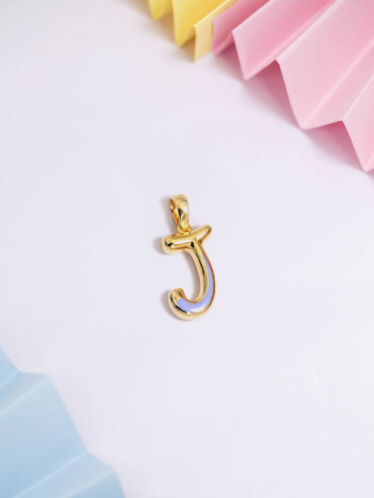Initial Pendant 925 Sterling Silver 18Kt Gold Vermeil Jewellery For Women : QC120010_Y