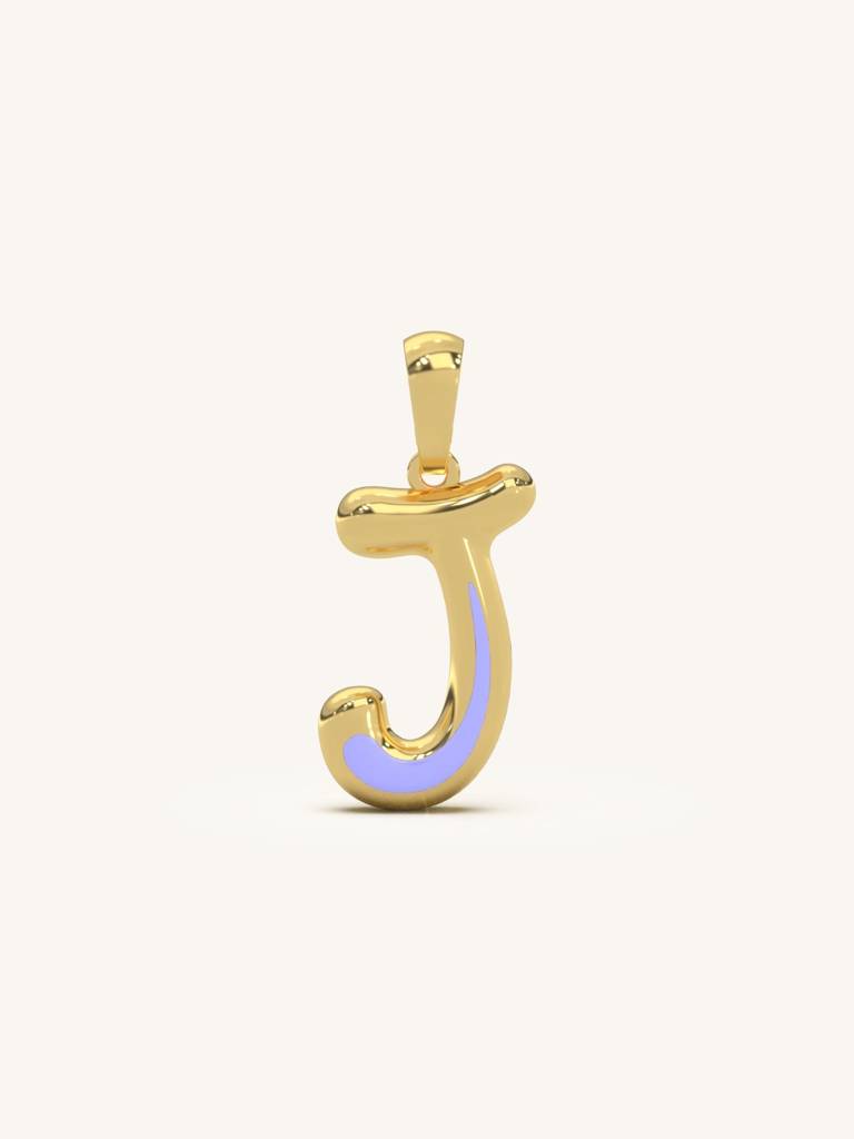 Initial Pendant 925 Sterling Silver 18Kt Gold Vermeil Jewellery For Women : QC120010_Y