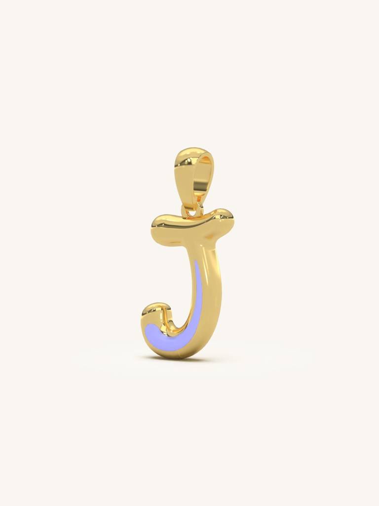 Initial Pendant 925 Sterling Silver 18Kt Gold Vermeil Jewellery For Women : QC120010_Y