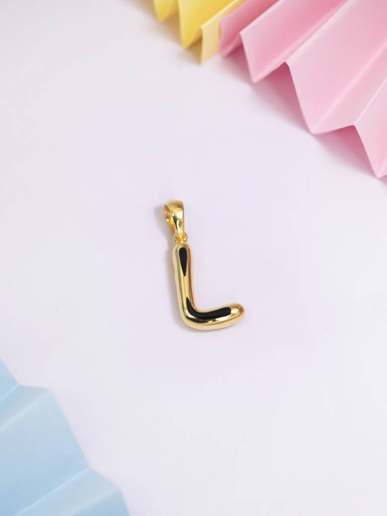 Initial Pendant 925 Sterling Silver 18Kt Gold Vermeil Jewellery For Women : QC120012_Y