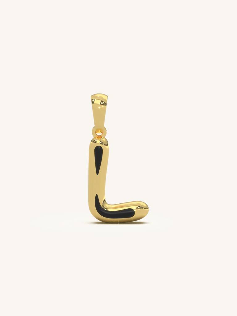 Initial Pendant 925 Sterling Silver 18Kt Gold Vermeil Jewellery For Women : QC120012_Y