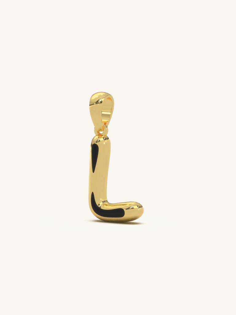 Initial Pendant 925 Sterling Silver 18Kt Gold Vermeil Jewellery For Women : QC120012_Y
