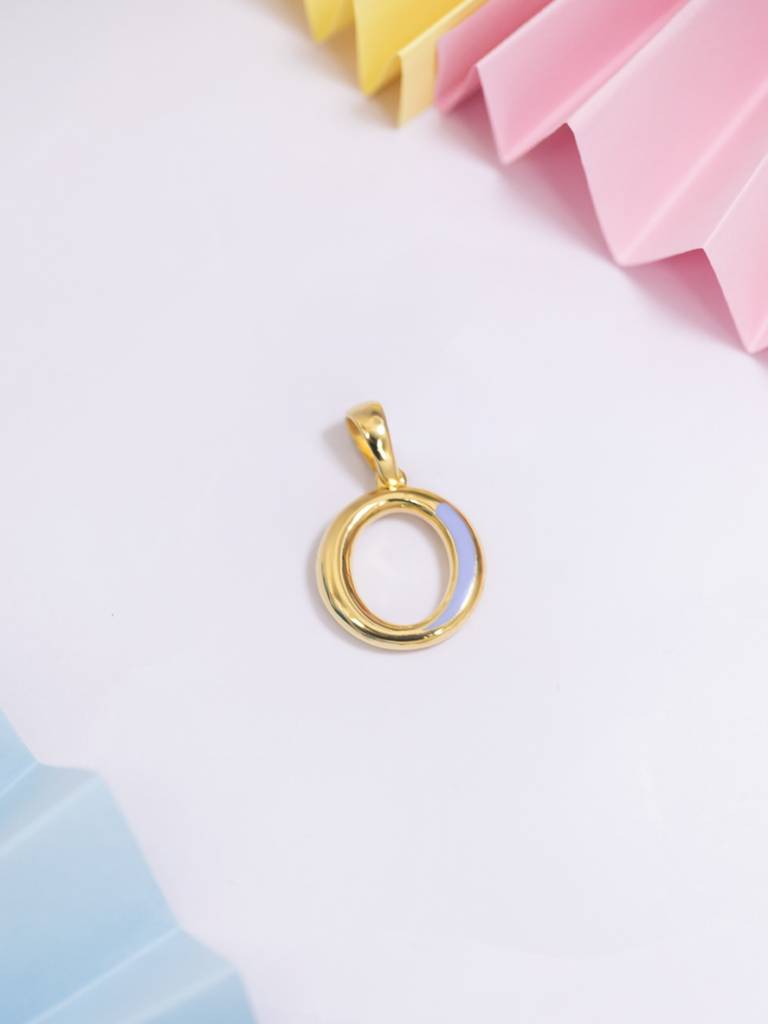 Initial Pendant 925 Sterling Silver 18Kt Gold Vermeil Jewellery For Women : QC120015_Y