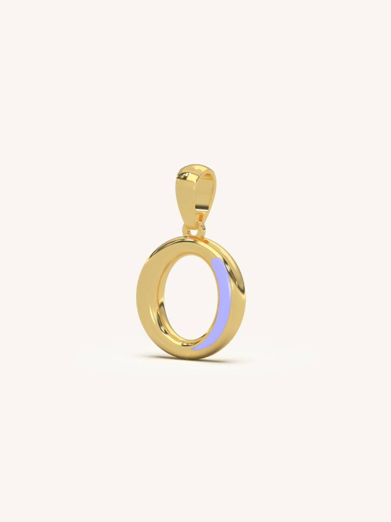 Initial Pendant 925 Sterling Silver 18Kt Gold Vermeil Jewellery For Women : QC120015_Y