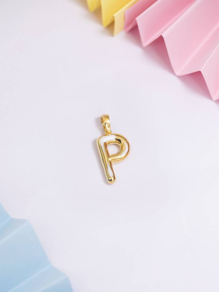 Initial Pendant 925 Sterling Silver 18Kt Gold Vermeil Jewellery For Women : QC120016_Y