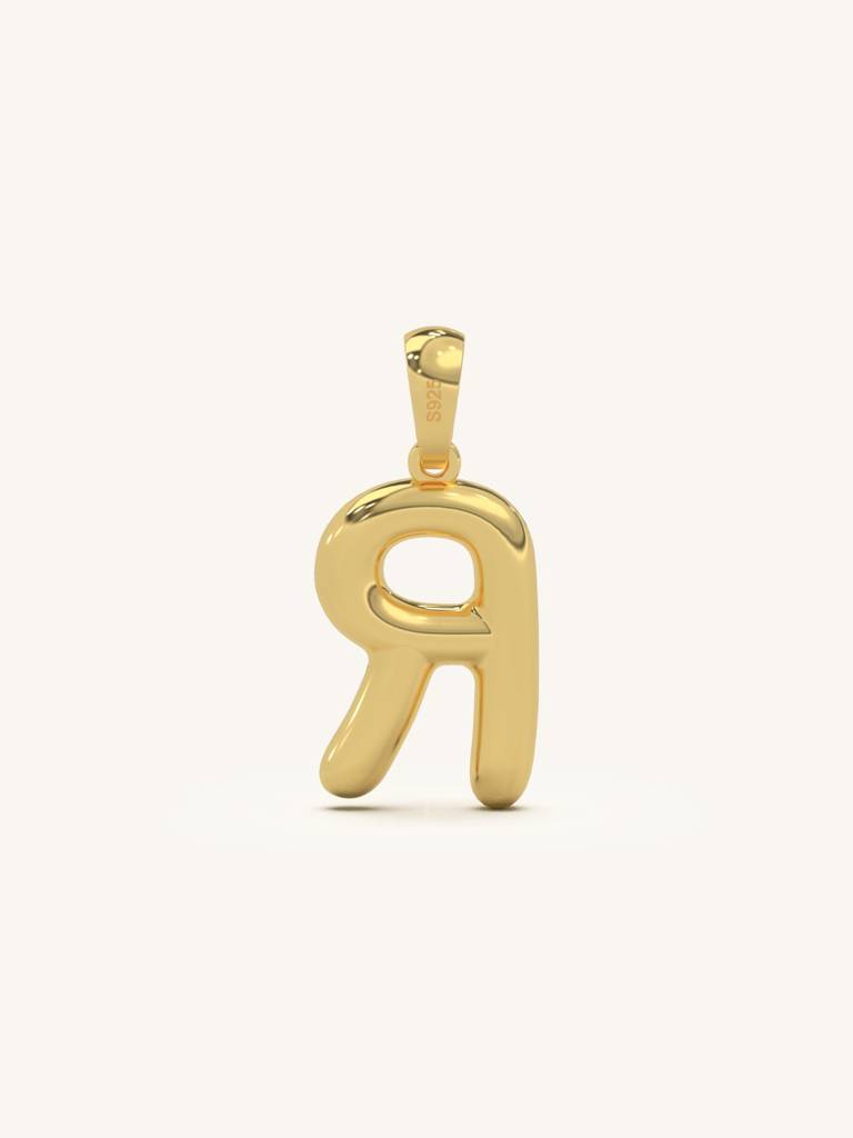 Initial Pendant 925 Sterling Silver 18Kt Gold Vermeil Jewellery For Women : QC120018_Y