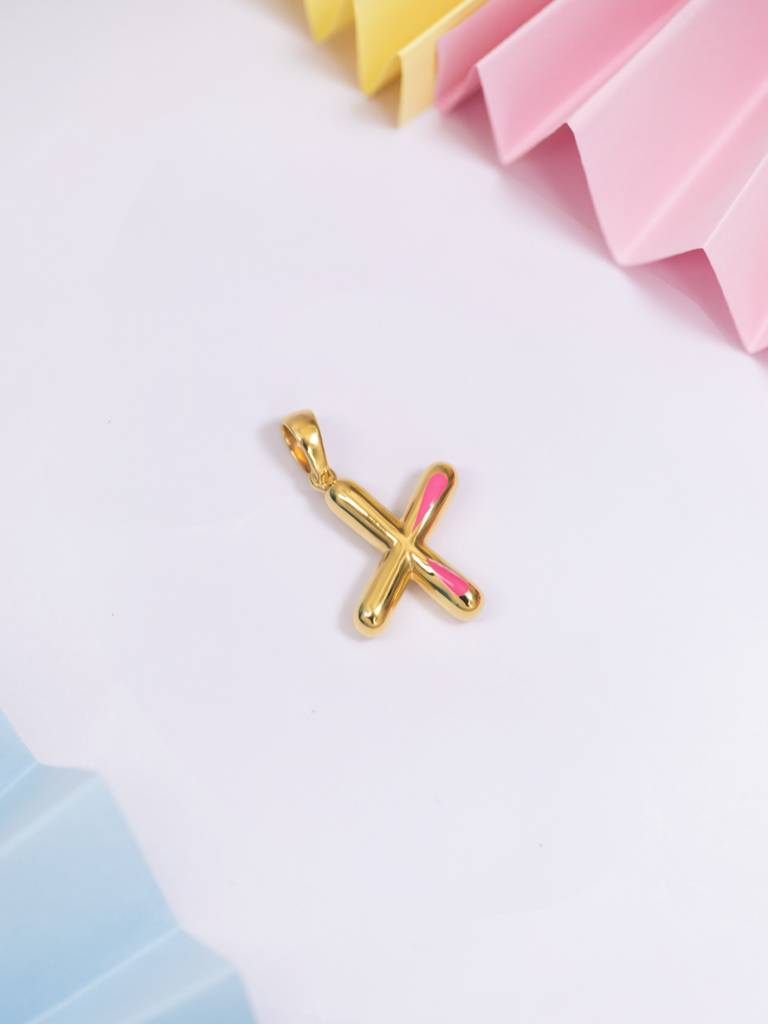 Initial Pendant 925 Sterling Silver 18Kt Gold Vermeil Jewellery For Women : QC120024_Y
