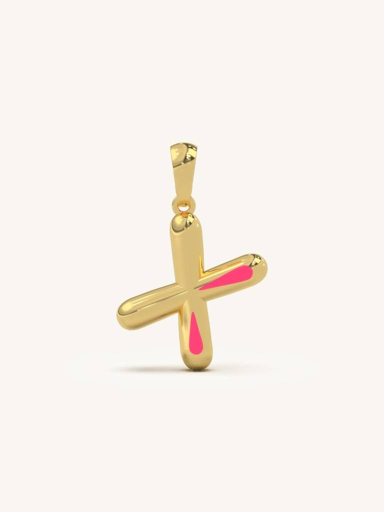 Initial Pendant 925 Sterling Silver 18Kt Gold Vermeil Jewellery For Women : QC120024_Y