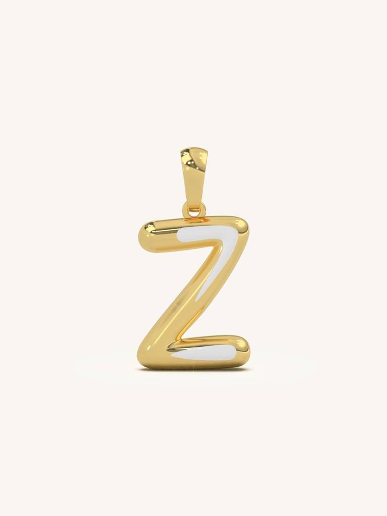 Initial Pendant 925 Sterling Silver 18Kt Gold Vermeil Jewellery For Women : QC120026_Y