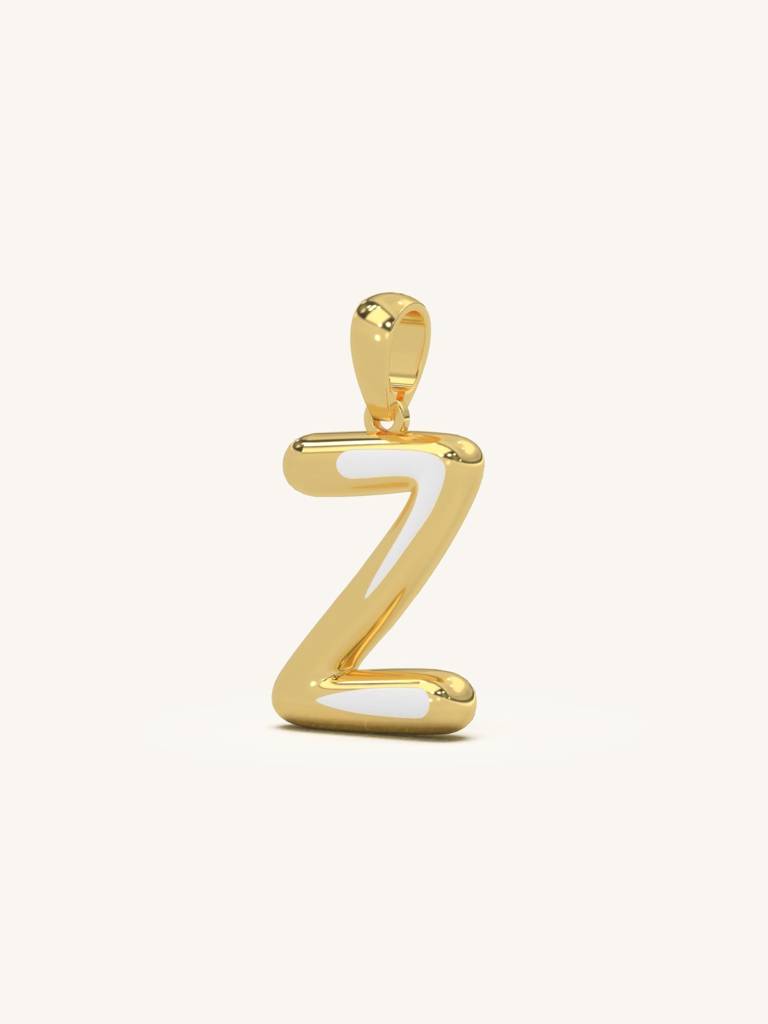 Initial Pendant 925 Sterling Silver 18Kt Gold Vermeil Jewellery For Women : QC120026_Y