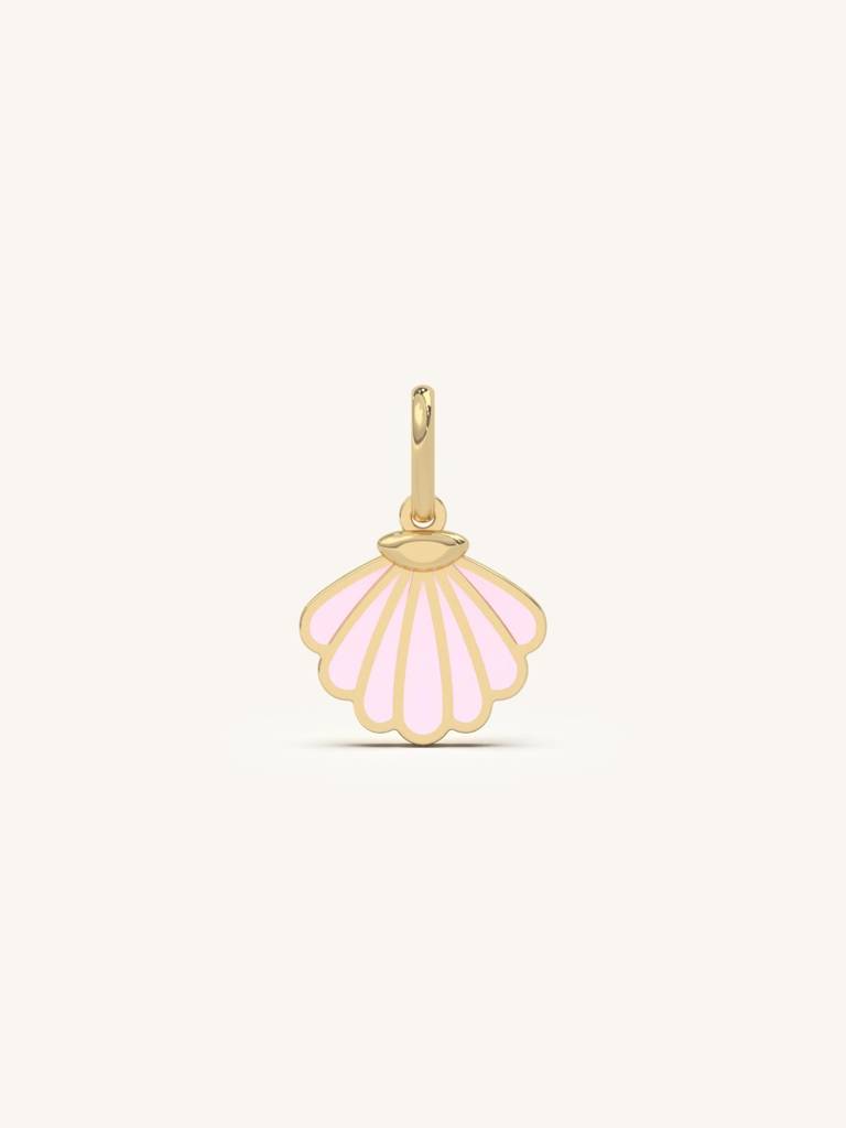 Shell Design Pendant 925 Sterling Silver 18Kt Gold Vermeil Jewellery For Women : QC130002_Y