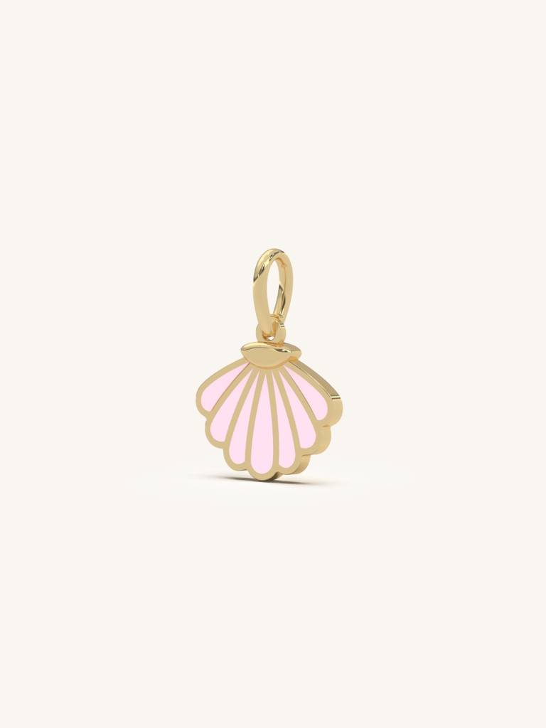 Shell Design Pendant 925 Sterling Silver 18Kt Gold Vermeil Jewellery For Women : QC130002_Y