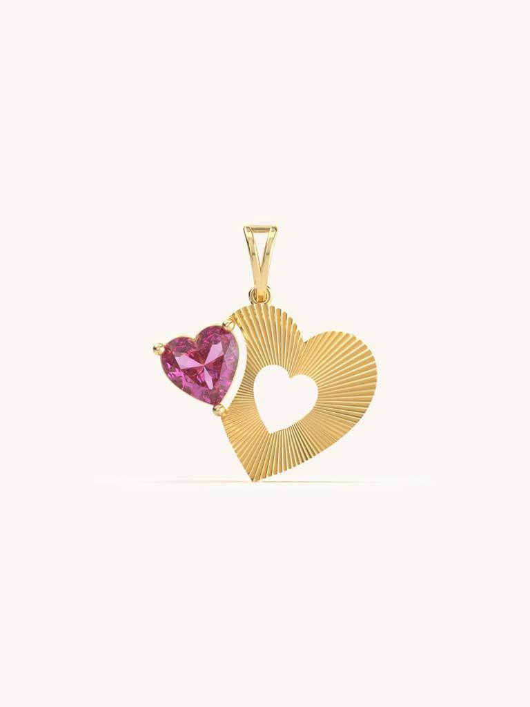 Pure Soul Pendant 925 Sterling Silver 18Kt Gold Vermeil Jewellery For Women : QC157006_Y