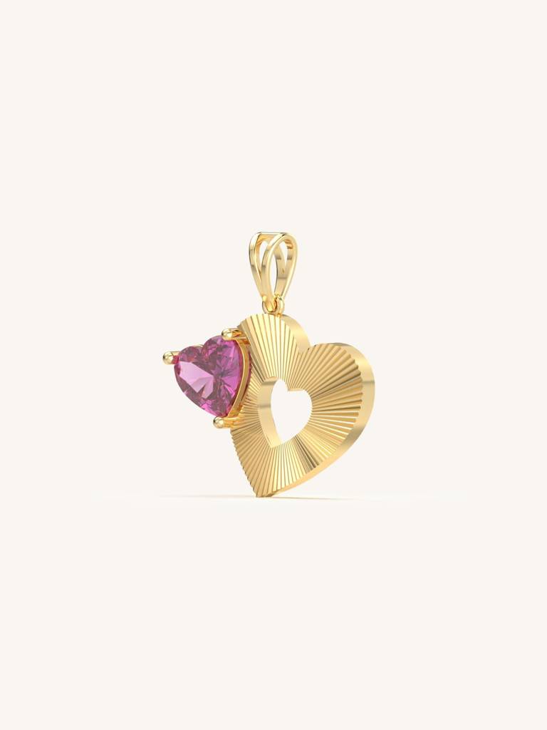 Pure Soul Pendant 925 Sterling Silver 18Kt Gold Vermeil Jewellery For Women : QC157006_Y