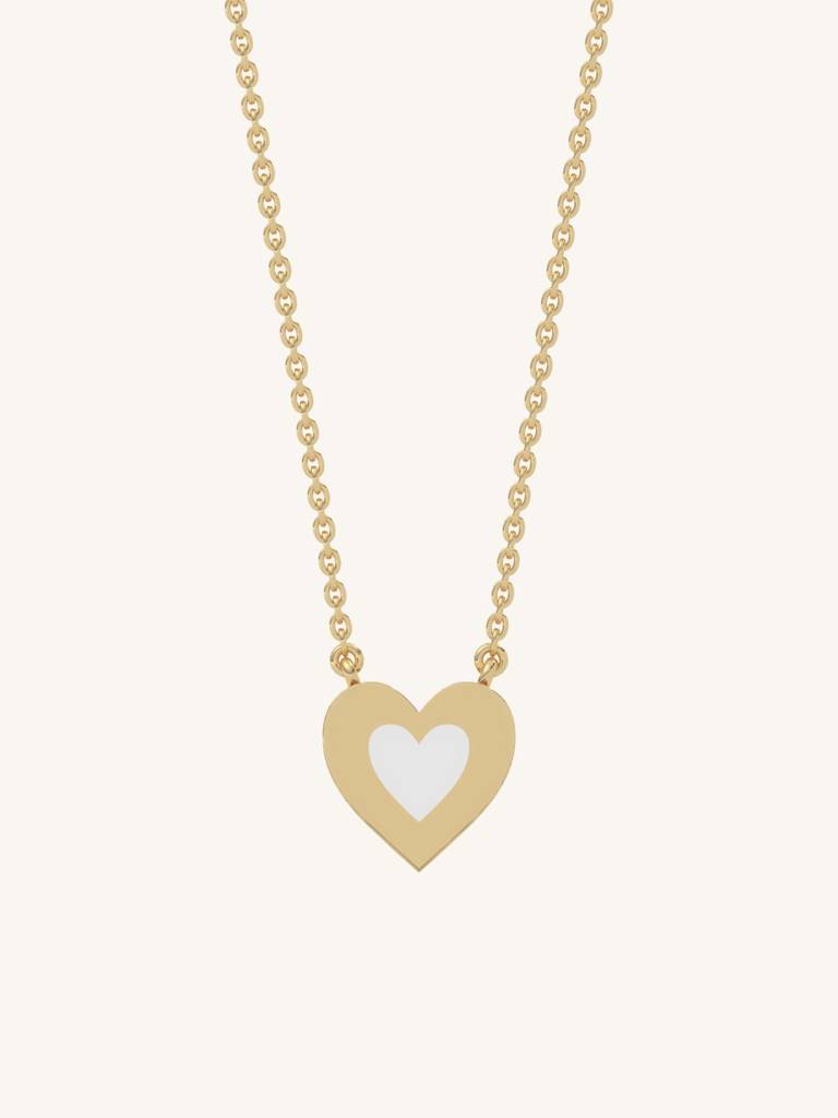 Timeless Love Pendant 925 Sterling Silver 18Kt Gold Vermeil Jewellery For Women : QG108002_Y