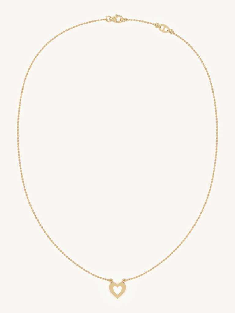 Timeless Love Pendant 925 Sterling Silver 18Kt Gold Vermeil Jewellery For Women : QG108002_Y