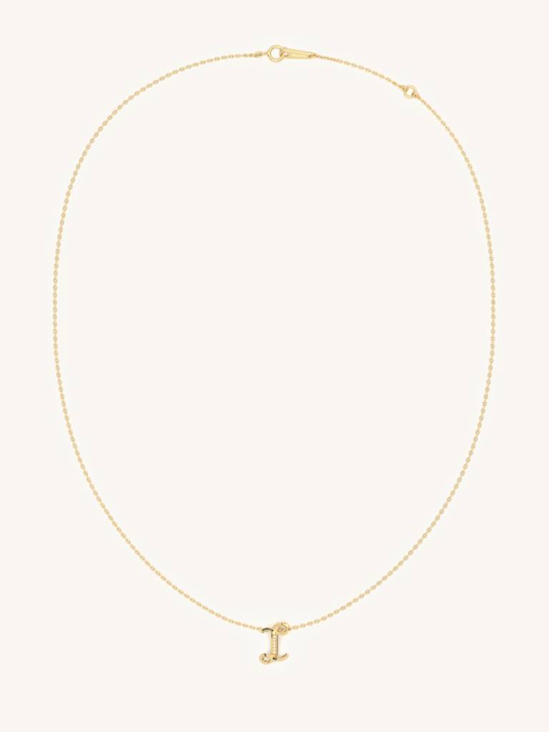 I Line Necklace 925 Sterling Silver 18Kt Gold Vermeil Jewellery For Women : QG111009_Y