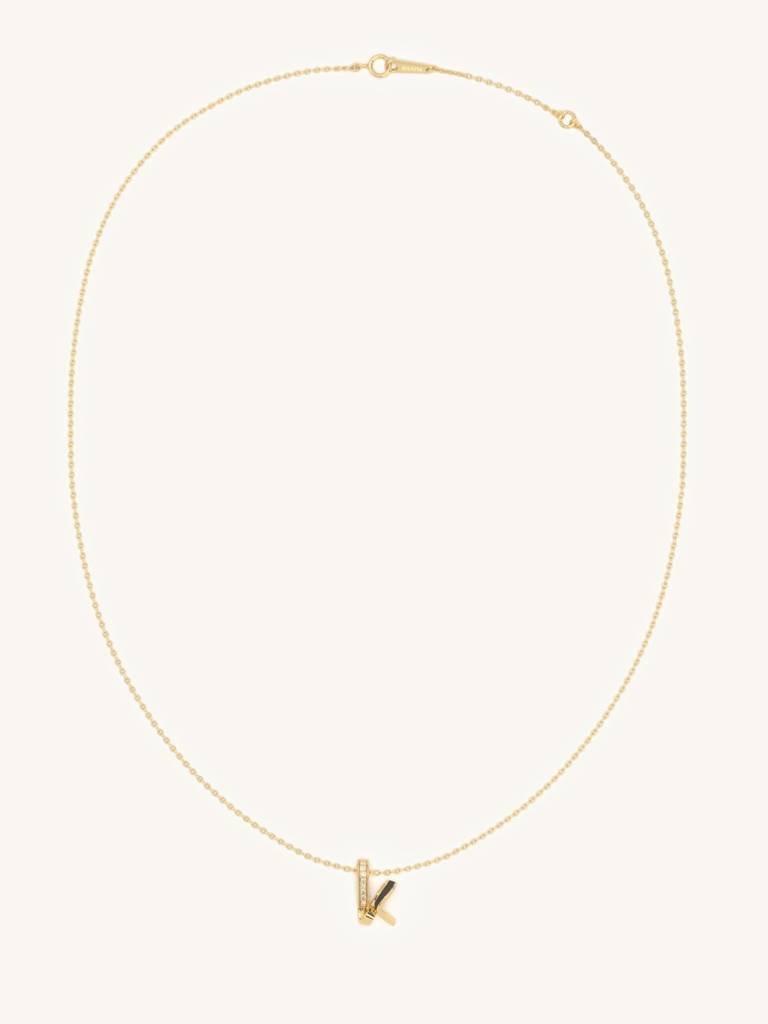 K Kick Necklace 925 Sterling Silver 18Kt Gold Vermeil Jewellery For Women : QG111011_Y