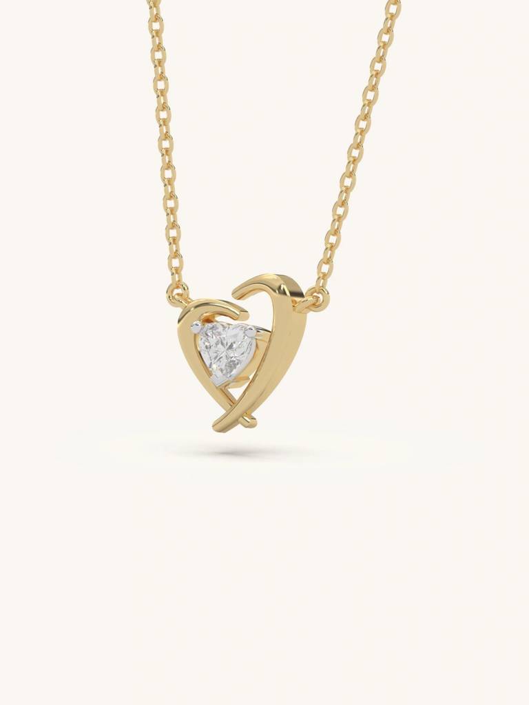 Twin Tone Necklace 925 Sterling Silver 18Kt Gold Vermeil Jewellery For Women : QG149001_Y