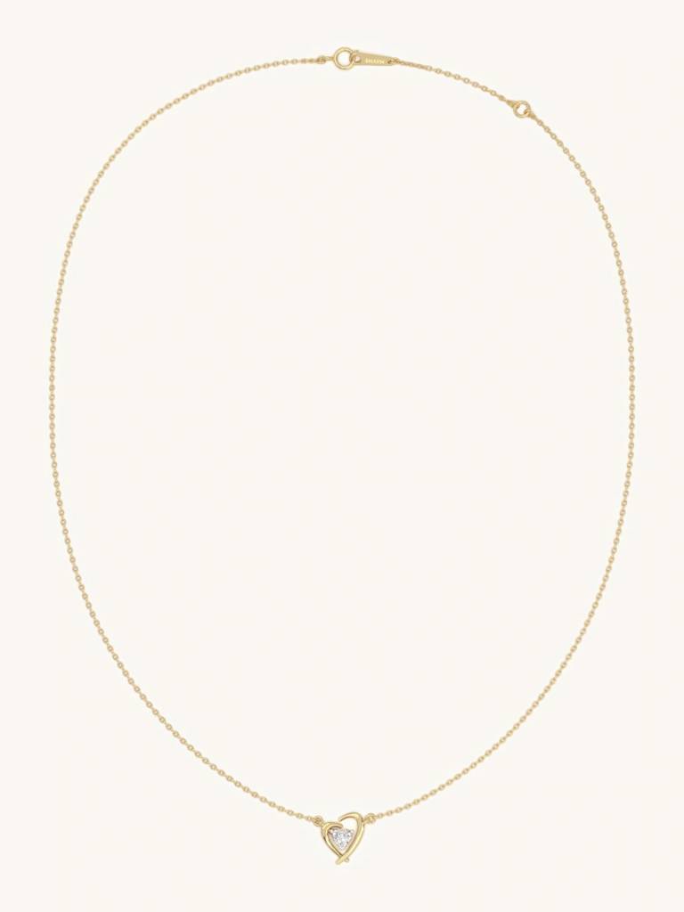 Twin Tone Necklace 925 Sterling Silver 18Kt Gold Vermeil Jewellery For Women : QG149001_Y