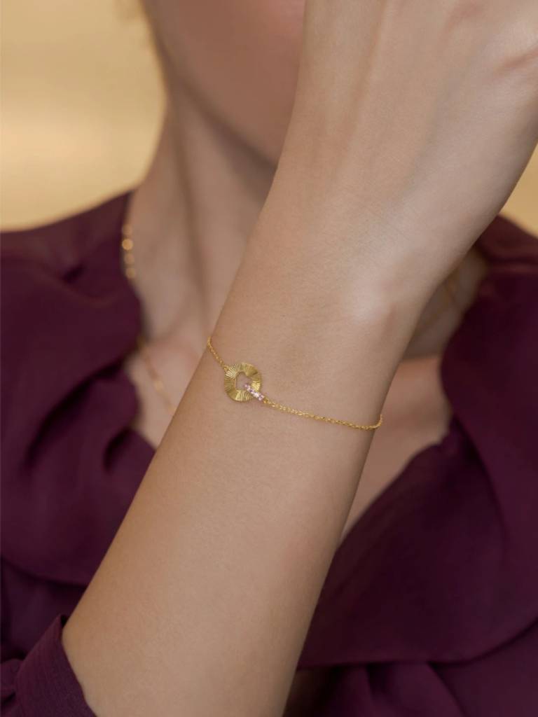 Long Lariat Bracelet 925 Sterling Silver 18Kt Gold Vermeil Jewellery For Women : QK157004_Y