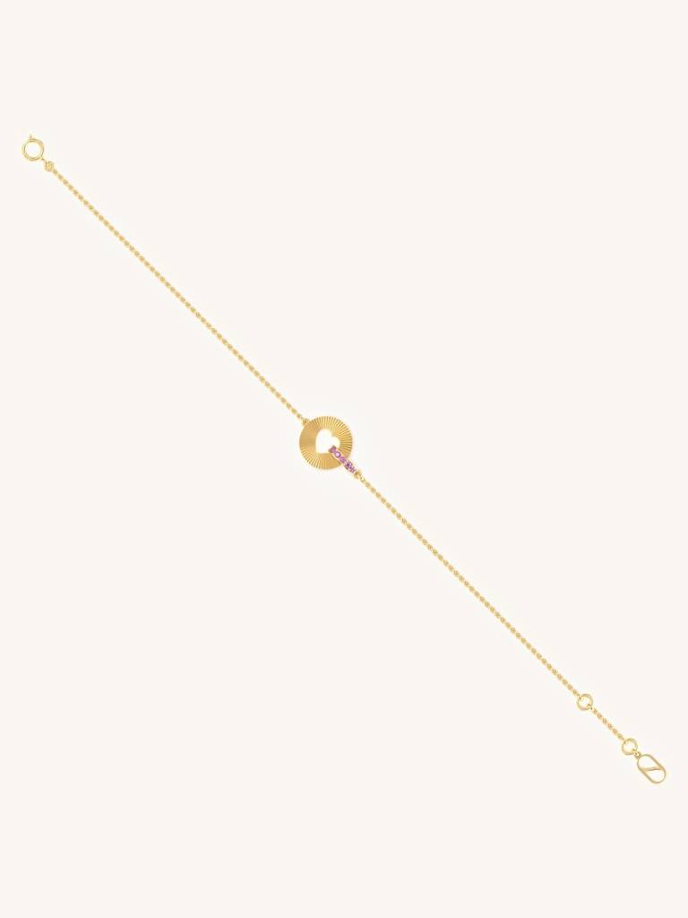 Long Lariat Bracelet 925 Sterling Silver 18Kt Gold Vermeil Jewellery For Women : QK157004_Y