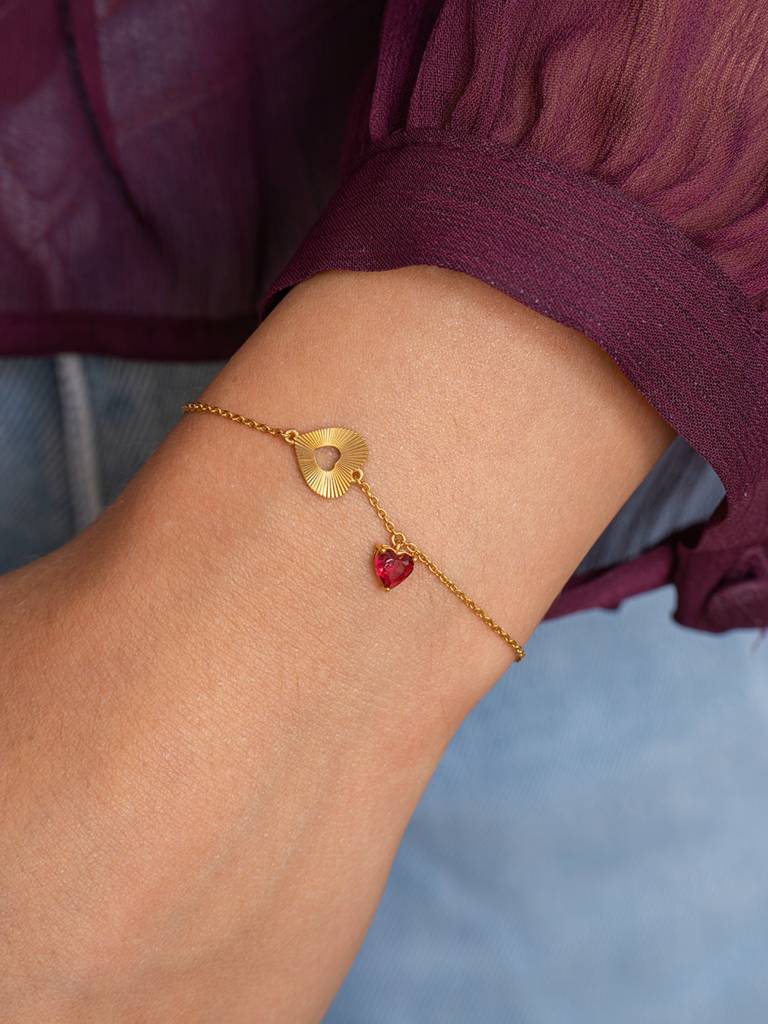 Pure Soul Bracelet 925 Sterling Silver 18Kt Gold Vermeil Jewellery For Women : QK157006_Y