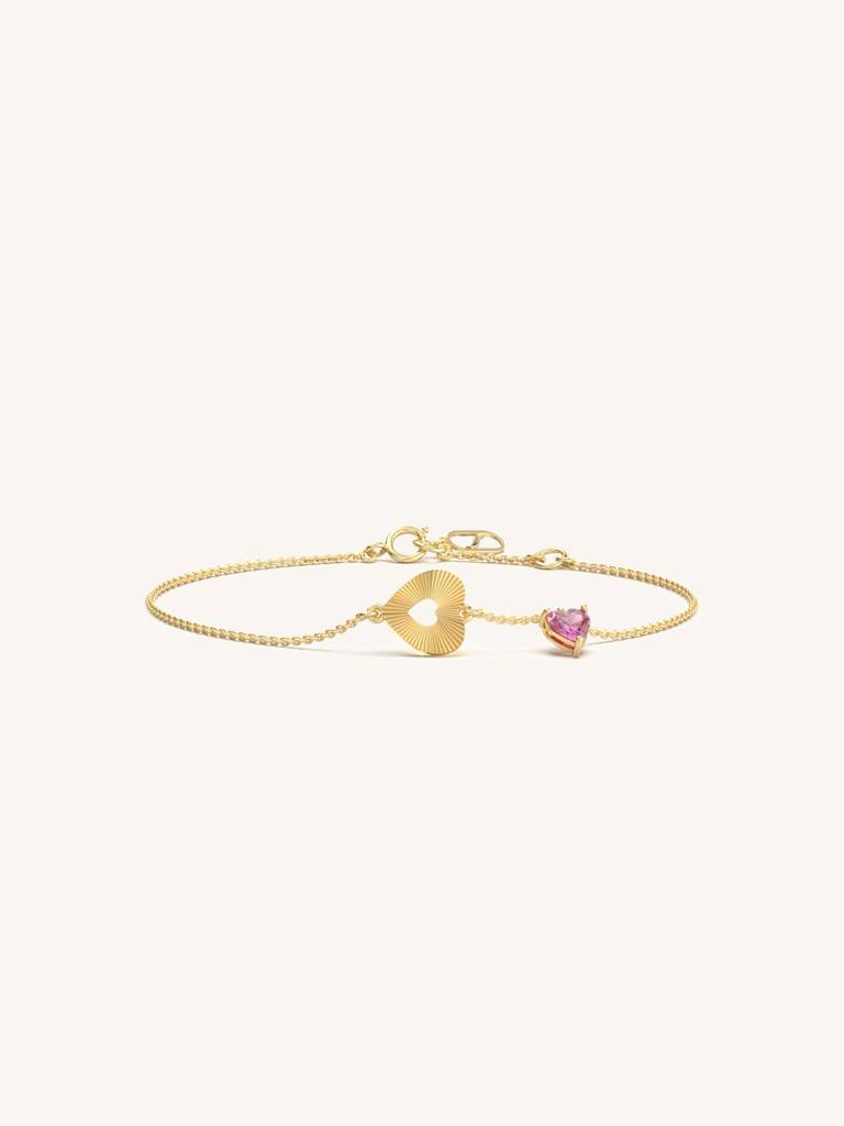 Pure Soul Bracelet 925 Sterling Silver 18Kt Gold Vermeil Jewellery For Women : QK157006_Y