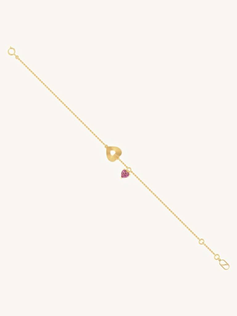 Pure Soul Bracelet 925 Sterling Silver 18Kt Gold Vermeil Jewellery For Women : QK157006_Y