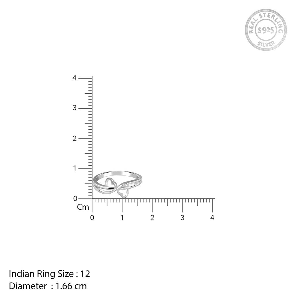925 Silver Forever Knot Ring,Fixed Size, Indian -12|Gifts For Women And Girls | With Certificate Of Authenticity And  : R02389